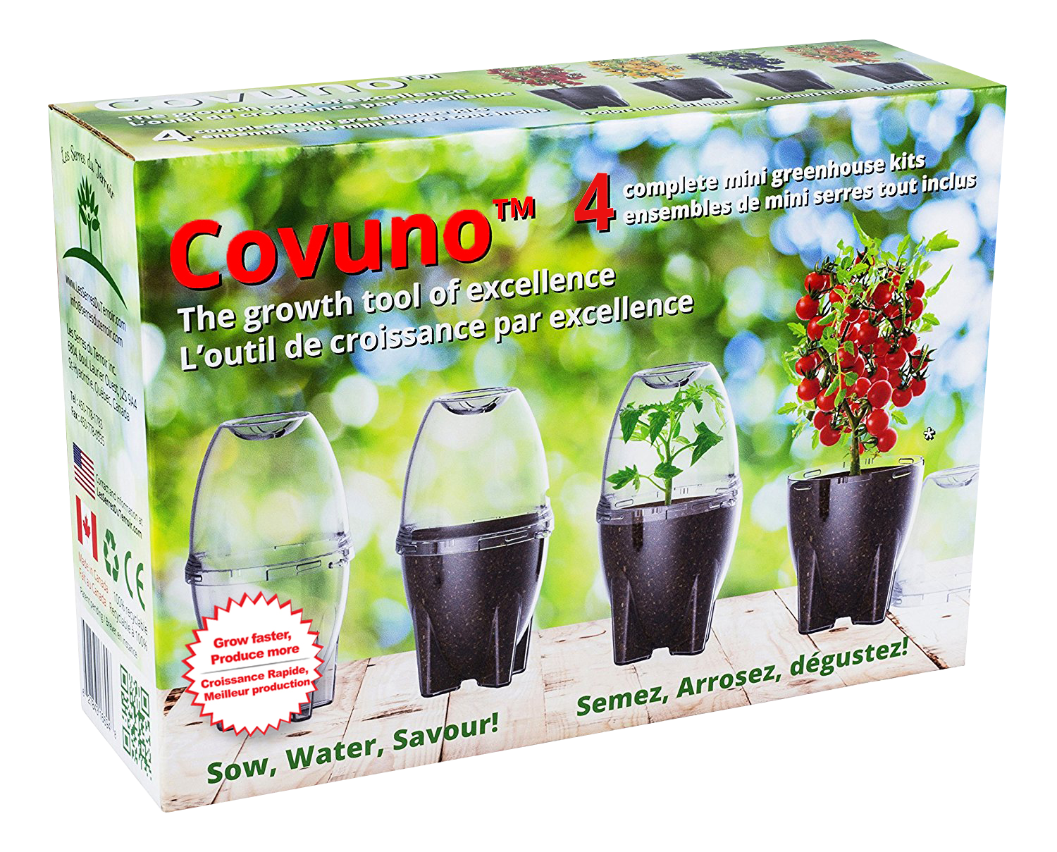 Covuno 4 Variety Cherry Tomato Greenhouse Kit copie copie